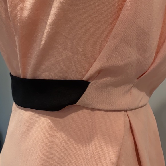 ASOS Pink Dress with Black waistband - Picture 3 of 6